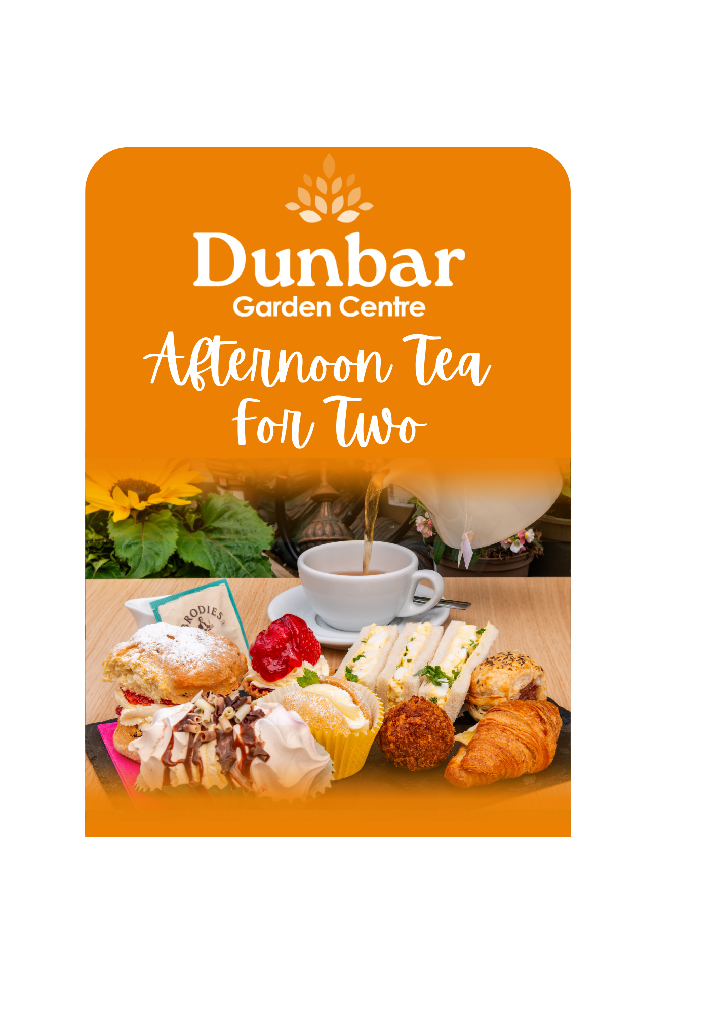 Afternoon Tea for Two - Dunbar Garden Centre